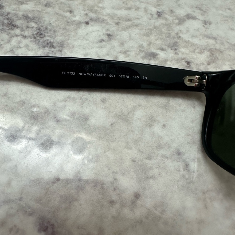 RayBan Black New Wayfarer Sunglasses - Picture 6 of 11
